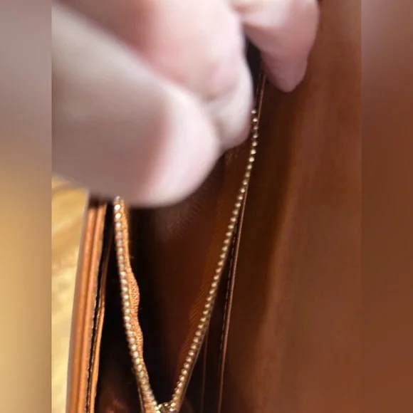 Valentino Orlandi Brown Crossbody Bag, signature, chocolate, tan, brown, small - Picture 14 of 16